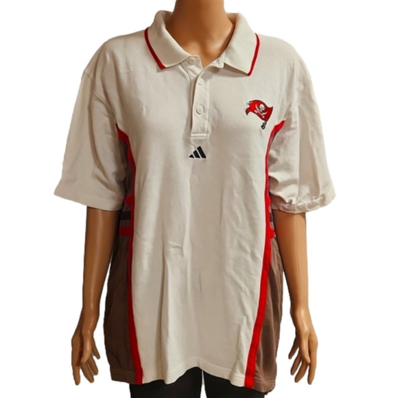 NFL buccaneers Collard T-shirt Adidas (code-P0091) - Picture 2 of 3